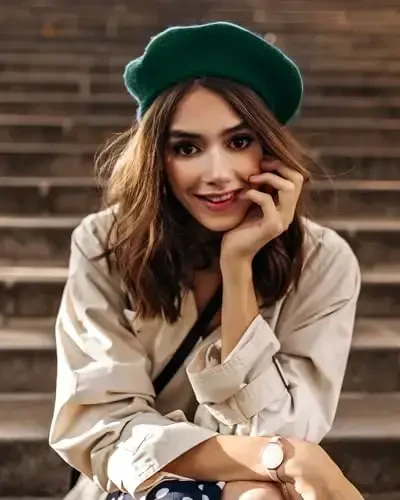 Parquet Solid Color Fransuz Beret Shlyapa. Ayollar uchun klassik fransuzcha, kundalik va zamonaviy yengil shapka - 2