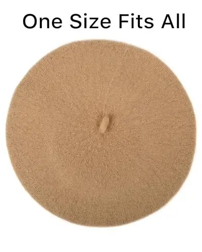 Parquet Solid Color French Beret Hat. Classic French, Casual and Chic Lightweight Cap for Women - 6