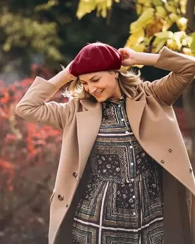 Parquet Solid Color French Beret Hat. Classic French, Casual and Chic Lightweight Cap for Women - 2