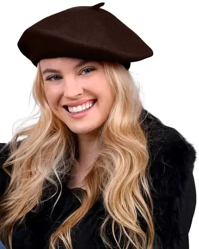 Parquet Solid Color French Beret Hat. Classic French, Casual and Chic Lightweight Cap for Women 