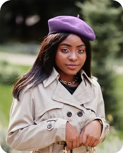 Parquet Solid Color French Beret Hat. Classic French, Casual and Chic Lightweight Cap for Women - 4