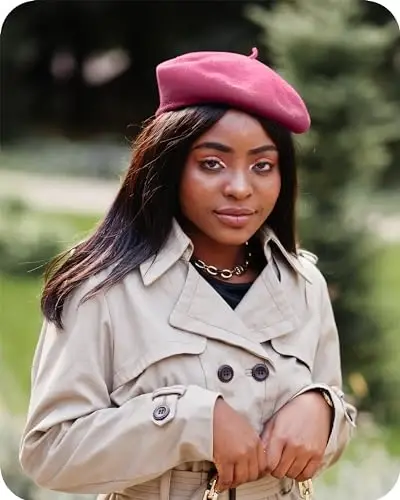 Parquet Solid Color French Beret Hat. Classic French, Casual and Chic Lightweight Cap for Women - 4