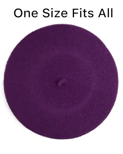 Parquet Solid Color French Beret Hat. Classic French, Casual and Chic Lightweight Cap for Women - 6