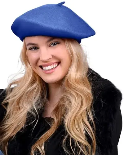 Parquet Solid Color French Beret Hat. Classic French, Casual and Chic Lightweight Cap for Women - 1