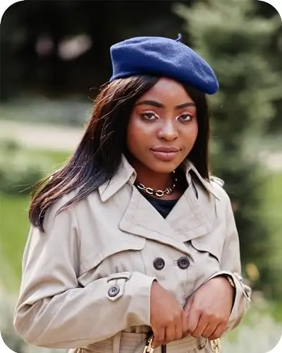 Parquet Solid Color French Beret Hat. Classic French, Casual and Chic Lightweight Cap for Women - 4