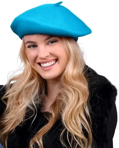 Parquet Solid Color French Beret Hat. Classic French, Casual and Chic Lightweight Cap for Women - 1
