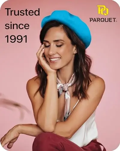 Parquet Solid Color French Beret Hat. Classic French, Casual and Chic Lightweight Cap for Women - 6