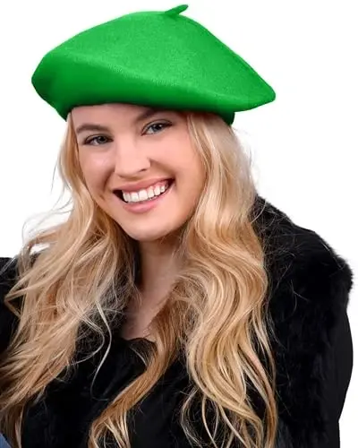 Parquet Solid Color French Beret Hat. Classic French, Casual and Chic Lightweight Cap for Women - PARQUET