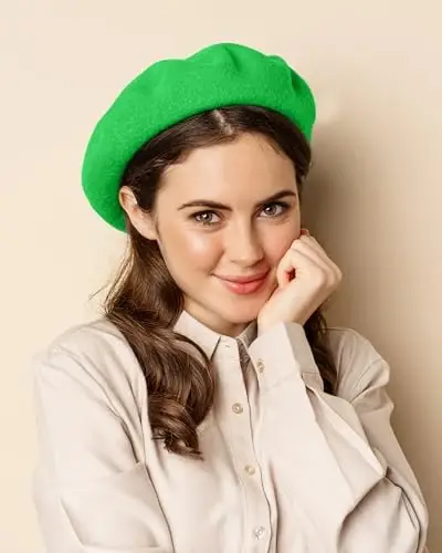Parquet Solid Color French Beret Hat. Classic French, Casual and Chic Lightweight Cap for Women - PARQUET (1)