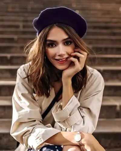 Parquet Solid Color French Beret Hat. Classic French, Casual and Chic Lightweight Cap for Women - Parquet (1)