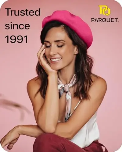 Parquet Solid Color French Beret Hat. Classic French, Casual and Chic Lightweight Cap for Women - 4