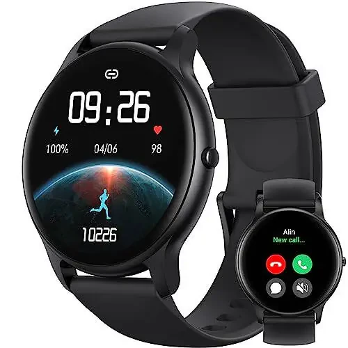 Parsonver Erkaklar va Ayollar uchun Smart Watch (Javob/Qo'ng'iroq qilish), HD ekran Fitness Tracker IP68 Su o'tkazmaydigan 100+ Sport rejimlari Yurak urish tezligini kuzatish Uyqu monitoringi, Pedometr, Android telefonlar/iPhone bilan mos keladi - 1