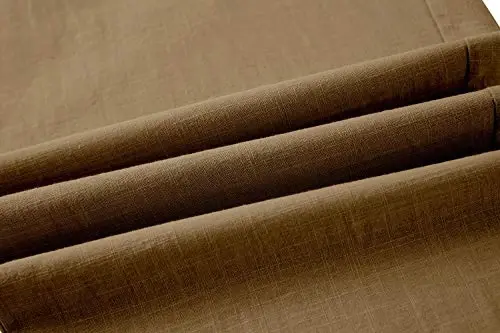 PASLTER Mens Casual Linen Pants Loose Fit Elastic Drawstring Waist Straight-Legs Summer Yoga Beach Long Pants - 6