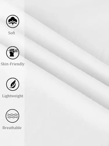 PASLTER Mens Casual Linen Pants Loose Fit Elastic Drawstring Waist Straight-Legs Summer Yoga Beach Long Pants - 5