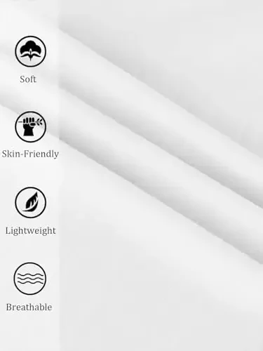 PASLTER Mens Casual Linen Pants Loose Fit Elastic Drawstring Waist Straight-Legs Summer Yoga Beach Long Pants - 5