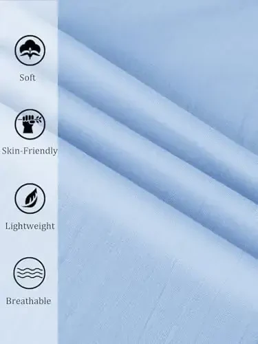 PASLTER Mens Casual Linen Shimlar Keng Moslashuvchan Elastik Ipli Bel To'g'ri Oyoqli Yozgi Yoga Plaj Uzun Shimlar - 5