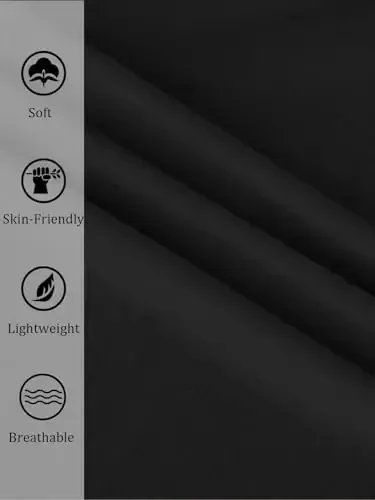 PASLTER Mens Casual Linen Pants Loose Fit Elastic Drawstring Waist Straight-Legs Summer Yoga Beach Long Pants - 4