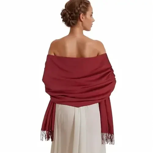 RUI VTRON PasModazoneina Shawl Wraps for Women Large Winter Scarf Soft Shawls and Wraps for Evening Dresses Shawl for Wedding 