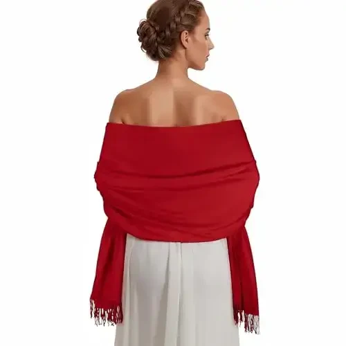 RUI VTRON PasModazoneina Shawl Wraps for Women Large Winter Scarf Soft Shawls and Wraps for Evening Dresses Shawl for Wedding - 1