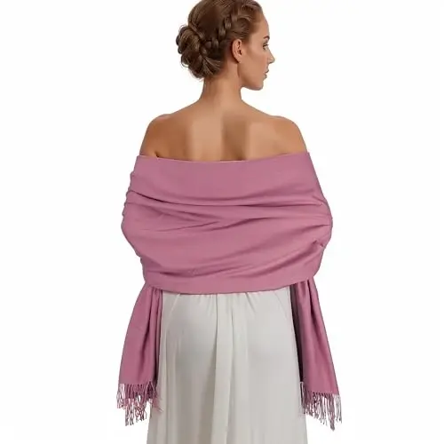 RUI VTRON PasModazoneina Shawl Wraps for Women Large Winter Scarf Soft Shawls and Wraps for Evening Dresses Shawl for Wedding - 1