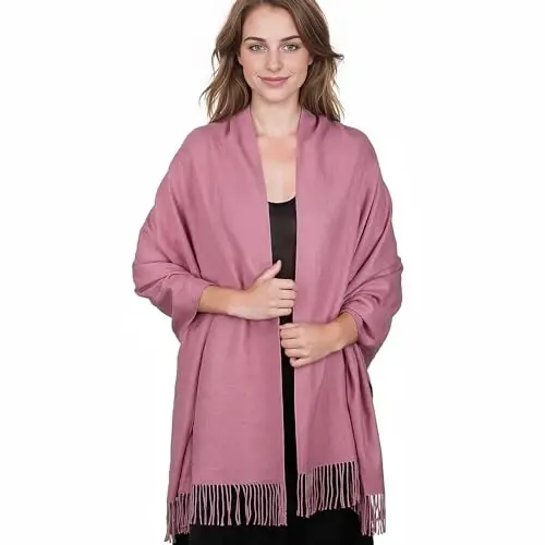 RUI VTRON PasModazoneina Shawl Wraps for Women Large Winter Scarf Soft Shawls and Wraps for Evening Dresses Shawl for Wedding - 5