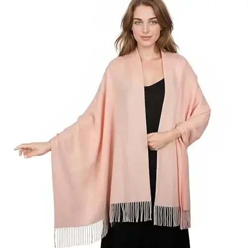 PasModazoneina Shawl Ayollar uchun katta qishki ro'mol Yumshoq ro'mol va kechki liboslar uchun ro'mol To'y uchun ro'mol - 3