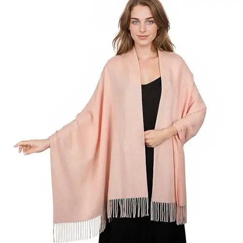 PasModazoneina Shawl Ayollar uchun katta qishki ro'mol Yumshoq ro'mol va kechki liboslar uchun ro'mol To'y uchun ro'mol - 3