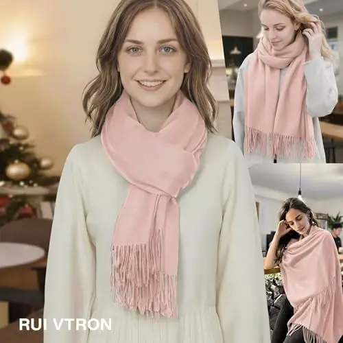 PasModazoneina Shawl Ayollar uchun katta qishki ro'mol Yumshoq ro'mol va kechki liboslar uchun ro'mol To'y uchun ro'mol - 4