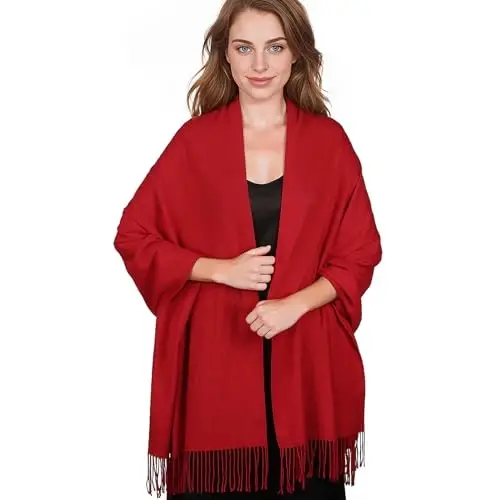 PasModazoneina Shawl Ayollar uchun katta qishki sharf Yumshoq ro'mol va kechki liboslar uchun ro'mol To'y uchun ro'mol - 5