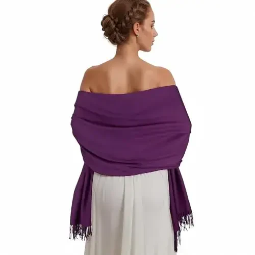 PasModazoneina Shawl Wraps for Women Large Winter Scarf Soft Shawls and Wraps for Evening Dresses Shawl for Wedding - MODAZONE
