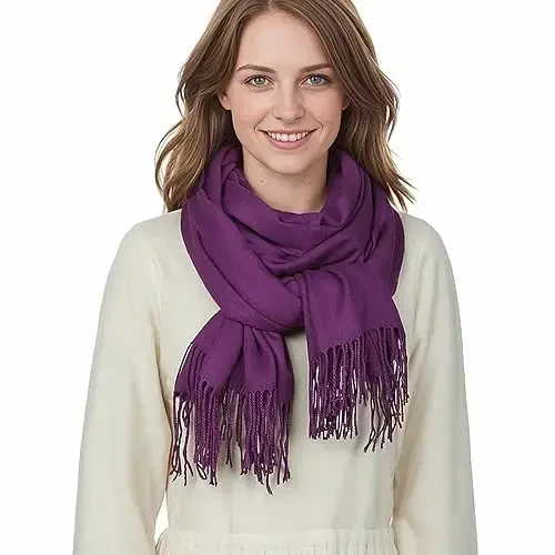 PasModazoneina Shawl Wraps for Women Large Winter Scarf Soft Shawls and Wraps for Evening Dresses Shawl for Wedding - 4