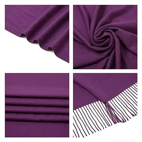 PasModazoneina Shawl Wraps for Women Large Winter Scarf Soft Shawls and Wraps for Evening Dresses Shawl for Wedding - 7