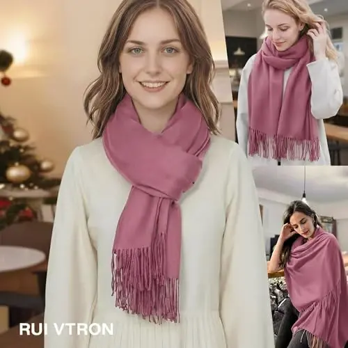 PasModazoneina Shawl Wraps for Women Large Winter Scarf Soft Shawls and Wraps for Evening Dresses Shawl for Wedding - 4