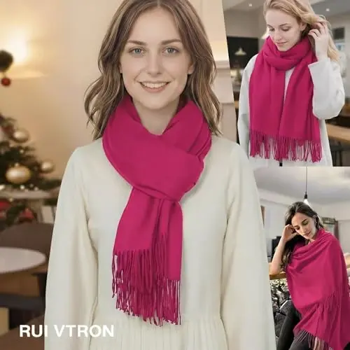 PasModazoneina Shawl Wraps for Women Large Winter Scarf Soft Shawls and Wraps for Evening Dresses Shawl for Wedding - 4