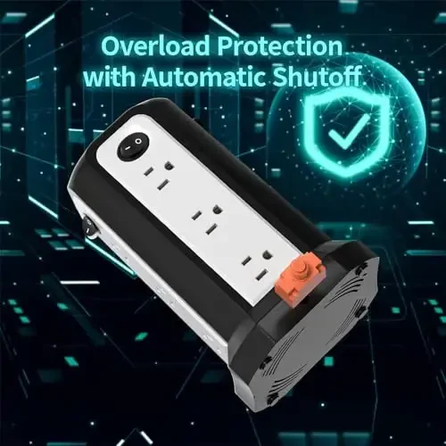 PASSUS Surge Protector Power Strip Tower with USB C(PD18W) Port,Tower Outlets with 4 USB A Ports, Flat Plug 10FT Extension Cord with 12 AC Multiple Outlets,Overload Protection for Home Office DormRoom - 6