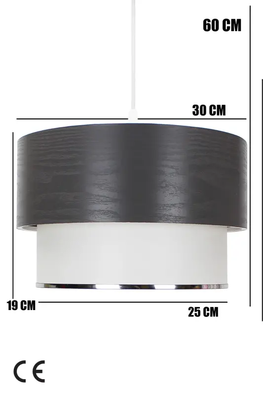 Pasta Sarkıt Avize Gri-Gri - 3