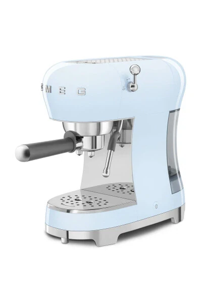 Pastel blue espresso coffee machine. - 3