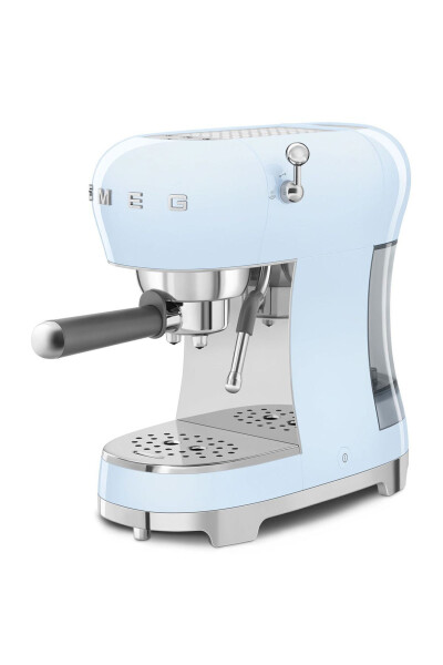 Pastel blue espresso coffee machine. - 5