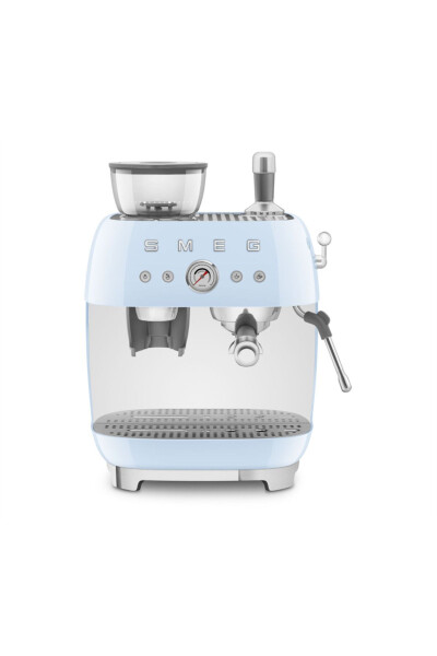 Pastel Blue Grinder Espresso Machine - 1