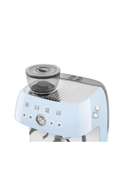 Pastel Blue Grinder Espresso Machine - 7