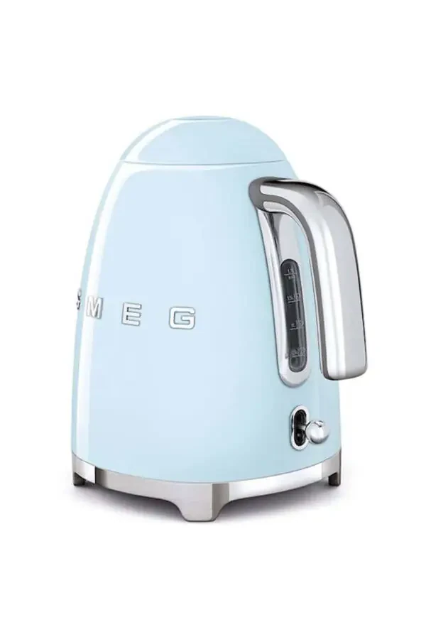 Pastel blue kettle, toaster and citrus juicer set. - 3