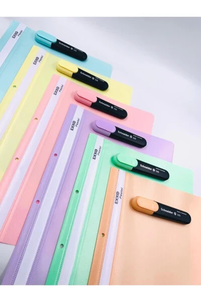 Pastel Colors 6-Piece Wire Folder Ultra Quality - GENEL MARKALAR