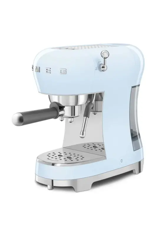 Pastel ko'k rangli espresso qahva mashinasi. - 6