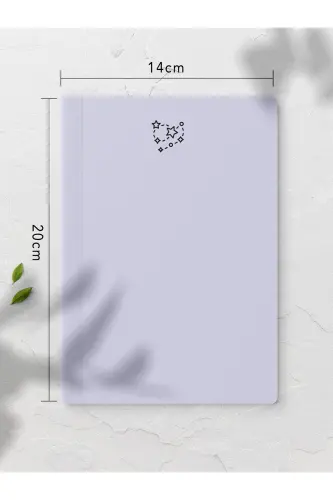 Pastel mavzudagi daftar to'plami - 4 dona - 14cm*20cm - 64 sahifa - Chizg'isiz-Pastel - 5