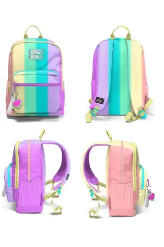 Pastel Ranglar 3'li To'plam Maktab Ryukzaki-pastel ranglar - 5