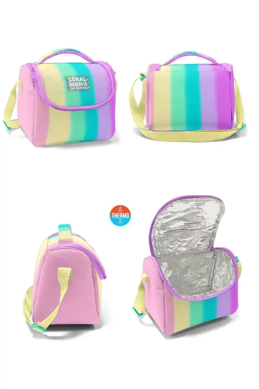 Pastel Renkler 3'lü SET Okul Sırt Çantası-pastel renkler - 7