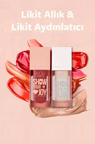Pastel Show By Mix & Match Glow Liquid Highlighter 72 & Joy Liquid Blush 55-pembe72/55 - SHOW BY PASTEL (1)