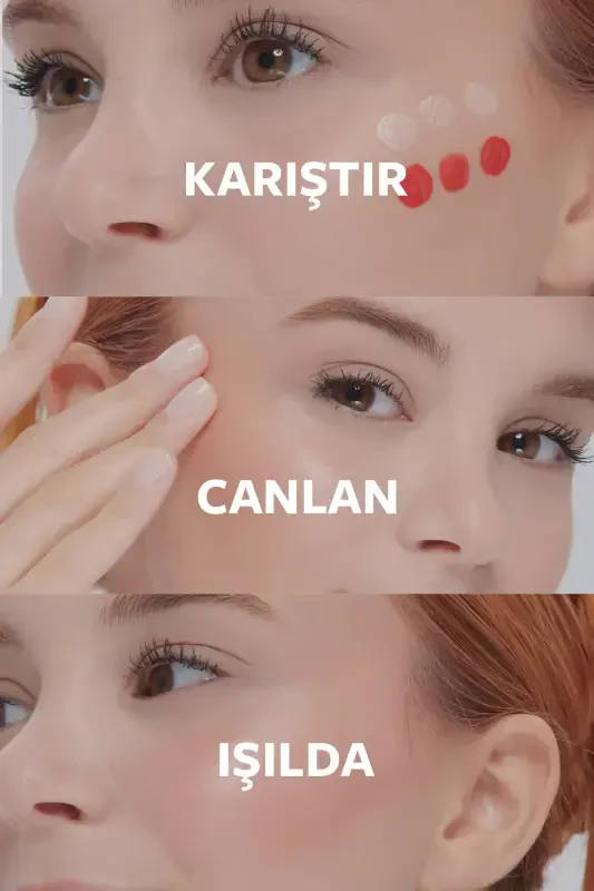 Pastel Show By Mix & Match Glow Liquid Highlighter 72 & Joy Liquid Blush 55-pembe72/55 - 3