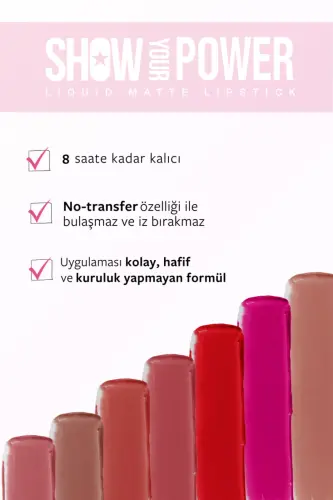 Пастельная жидкая матовая помада Show By Liquid Matte Lip Stick 606 - Розовый - 3