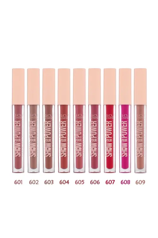 Пастельная жидкая матовая помада Show By Liquid Matte Lip Stick 606 - Розовый - 4